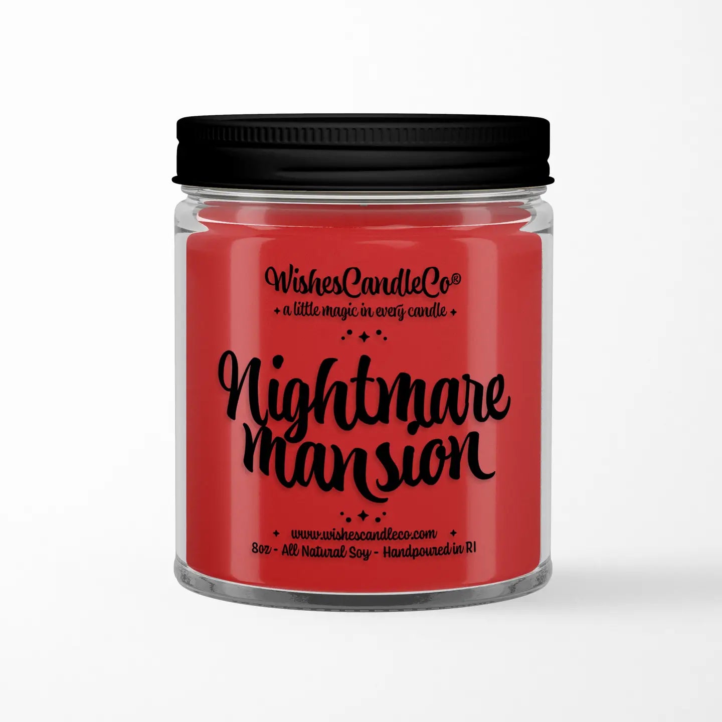 Nightmare Mansion 8oz Candle with Hidden Pin Inside