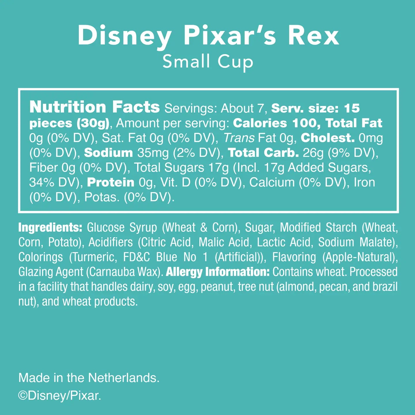 Disney Pixar Toy Story Gummies Rex