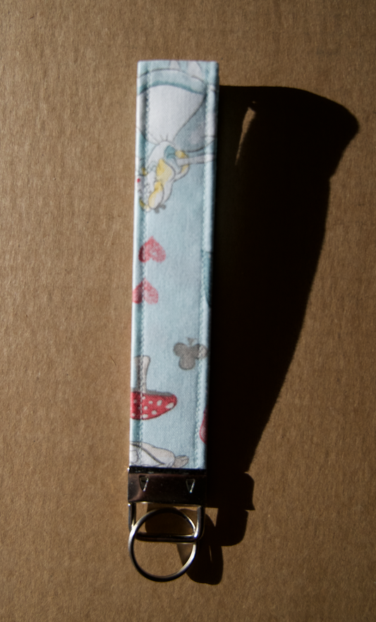 Alice in Wonderland Wristlet Keychain