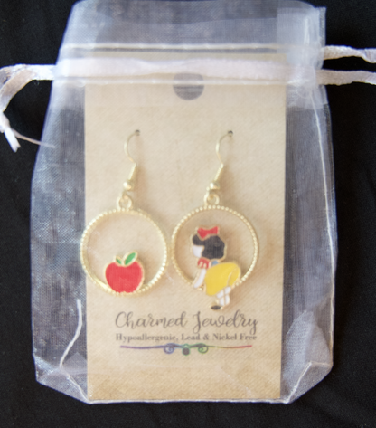 Snow White Inspired Earrings