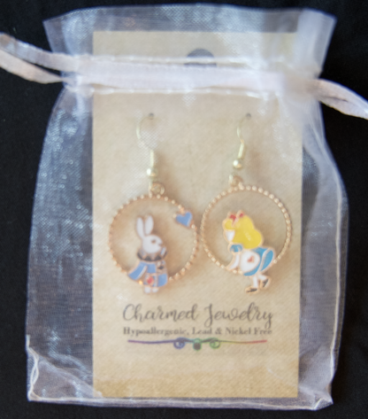 Alice in Wonderland Inspired Earrings