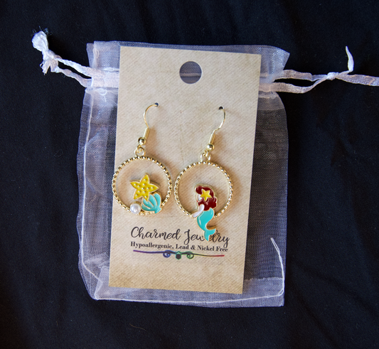 Ariel Inspired Earrings