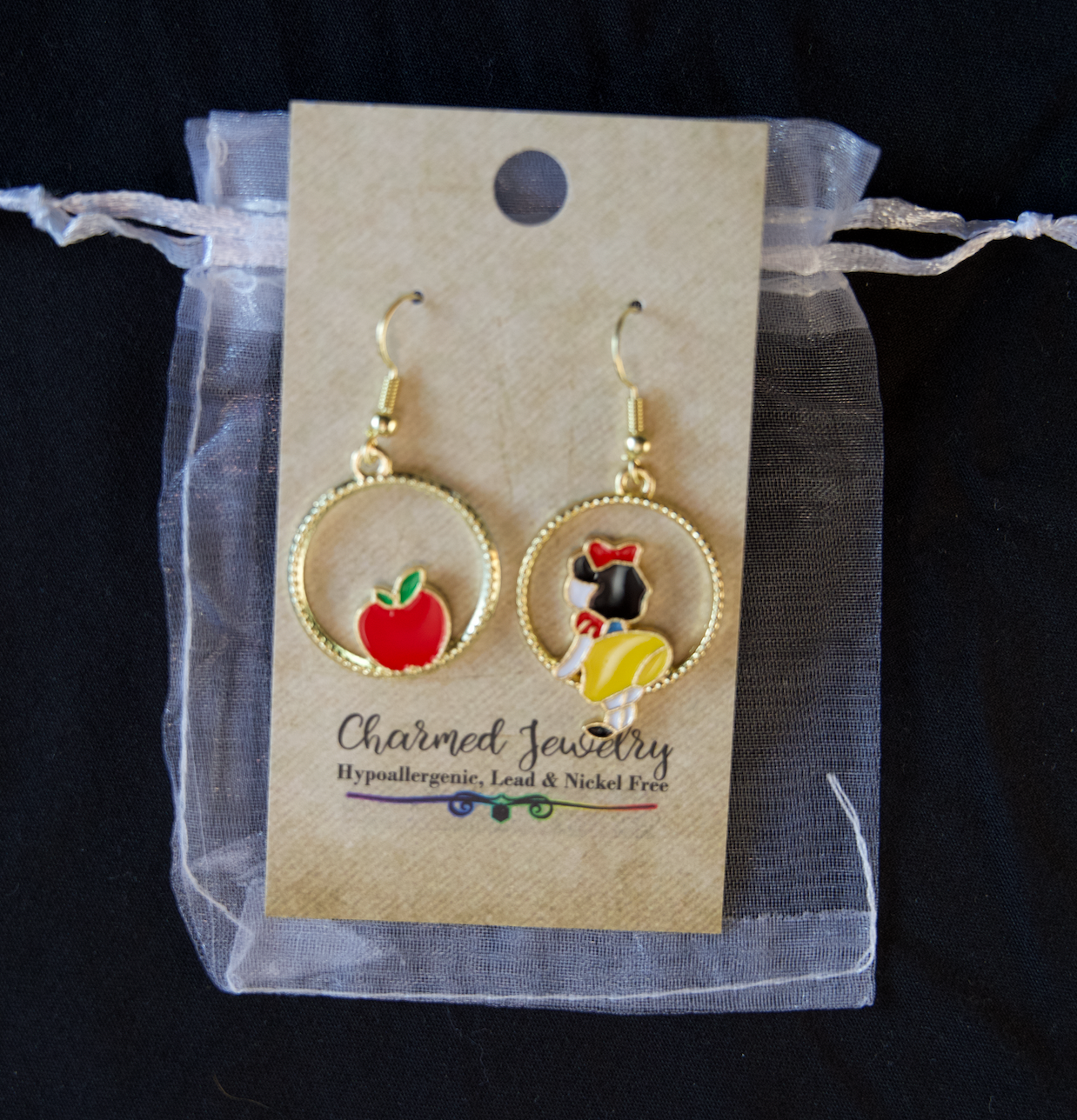 Snow White Inspired Earrings